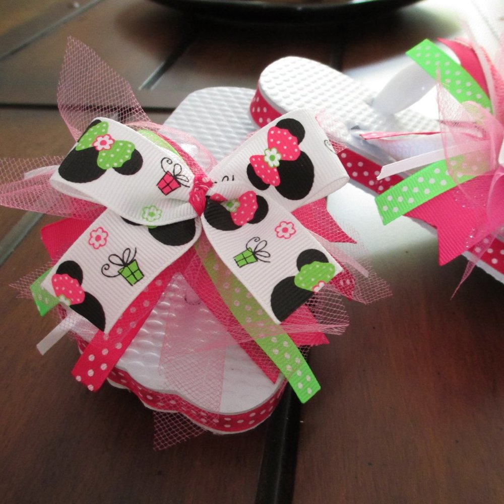 Girls Flip Flops - Disney Size 5